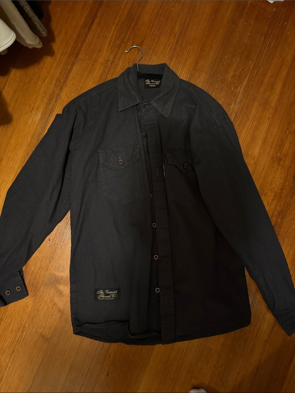 Filson grey thick flannel shirt